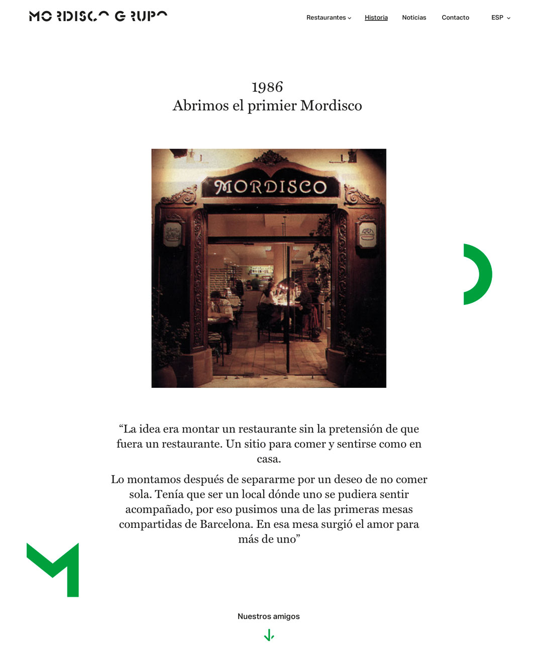 Diseño web restaurante Mordisco por monsieur madame